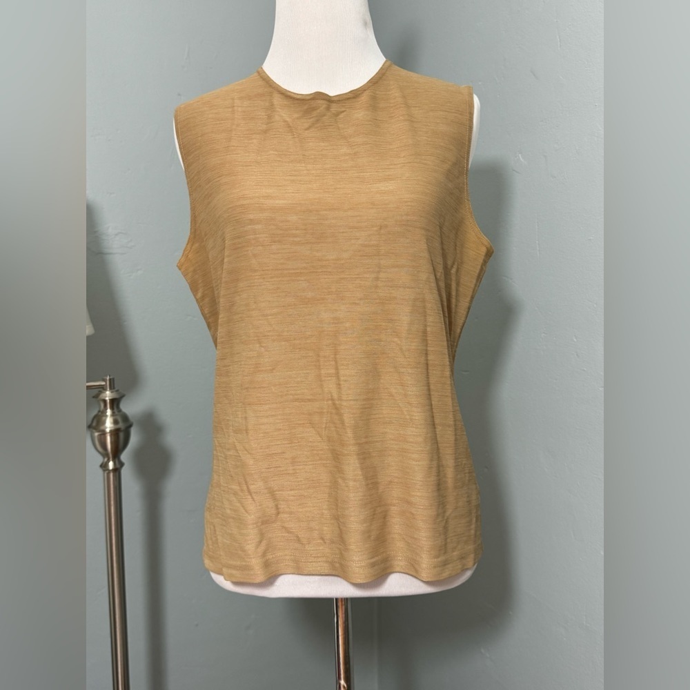 Emanuel Ungaro Beige Brown Essential Tank Top Layering Basic